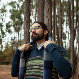 Suéter con diseño smoking