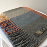 Shawl with checkered design