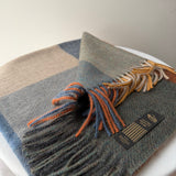 Shawl with checkered design