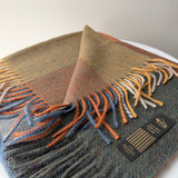 Shawl with checkered design