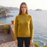 Suéter Mock Neck Misti Mostaza