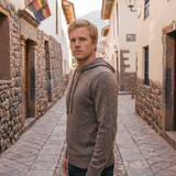 Suéter Hoodie Adriano Marrón Tabaco