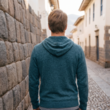 Suéter Hoodie Adriano Azul Cobalto