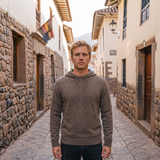 Suéter Hoodie Adriano Marrón Tabaco