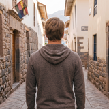 Suéter Hoodie Adriano Marrón Tabaco
