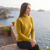 Suéter Mock Neck Misti Mostaza