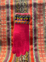 Gloves with colorful design