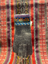 Gloves with colorful design