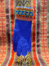 Gloves with colorful design