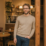 Beige O-neck sweater “Chumpi Wayna”