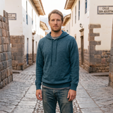 Suéter Hoodie Adriano Azul Cobalto