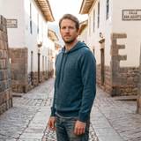Suéter Hoodie Adriano Azul Cobalto