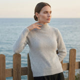 Suéter Mock Neck Misti Plata