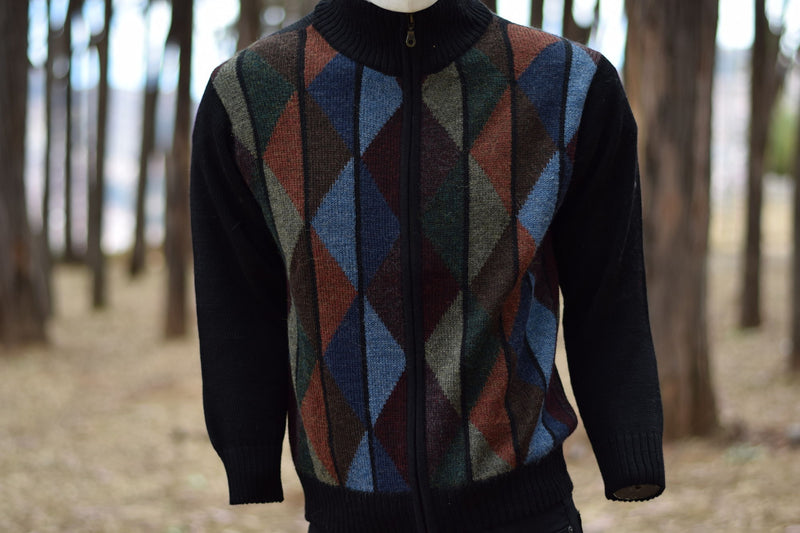 Men's intarsia jacket